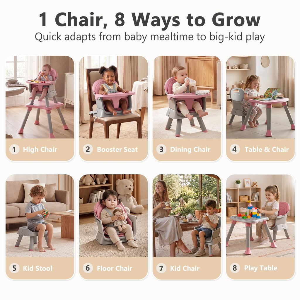 8 in 1 Baby High Chair O621541