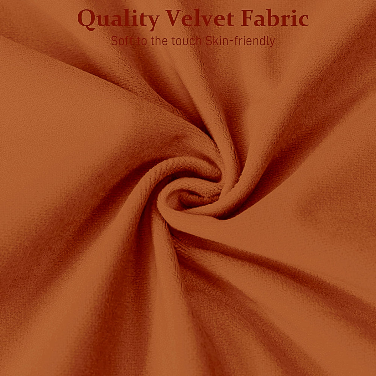 Orange Velvet Ottoman Bench X419199