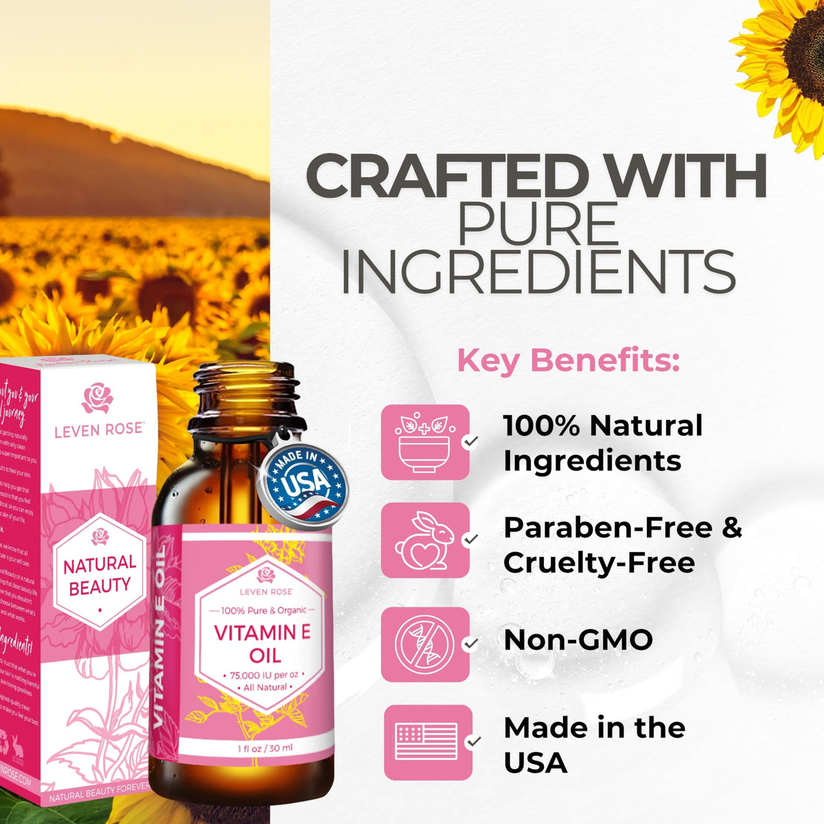 100% Natural Organic Vitamin E Oil 1 oz N5949