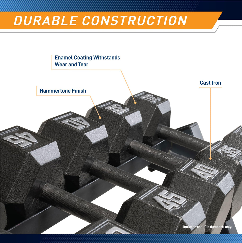 Cast Iron Hex Dumbbell Y73687