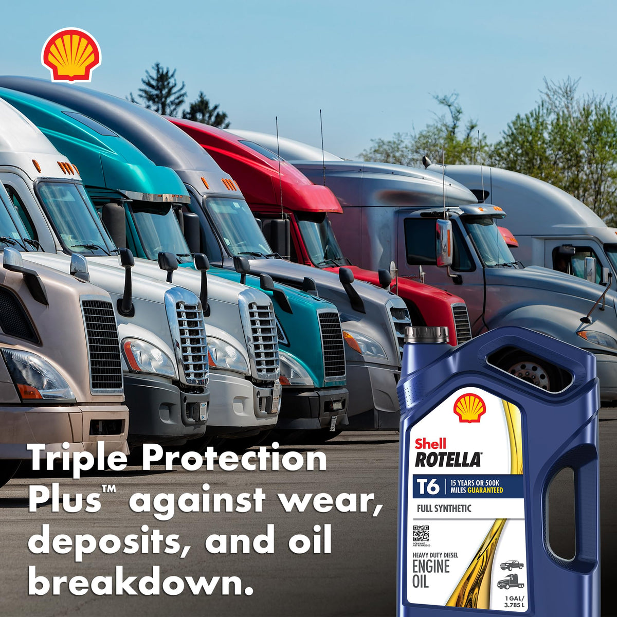 Full Synthetic 5W-30 Diesel Engine Oil, 1 Gallon (3 Pack) Z327