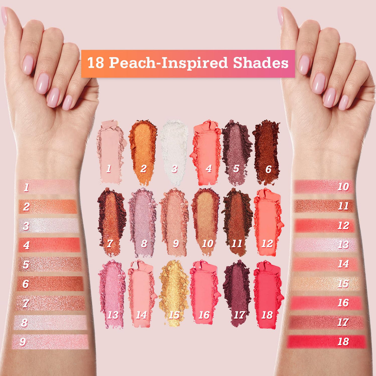 18-Shade Eyeshadow Palette L4019