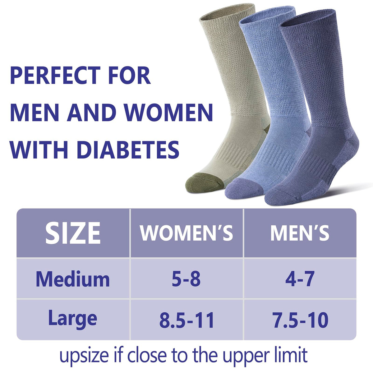 Viscose from Bamboo Crew Socks, 3 Pairs N363