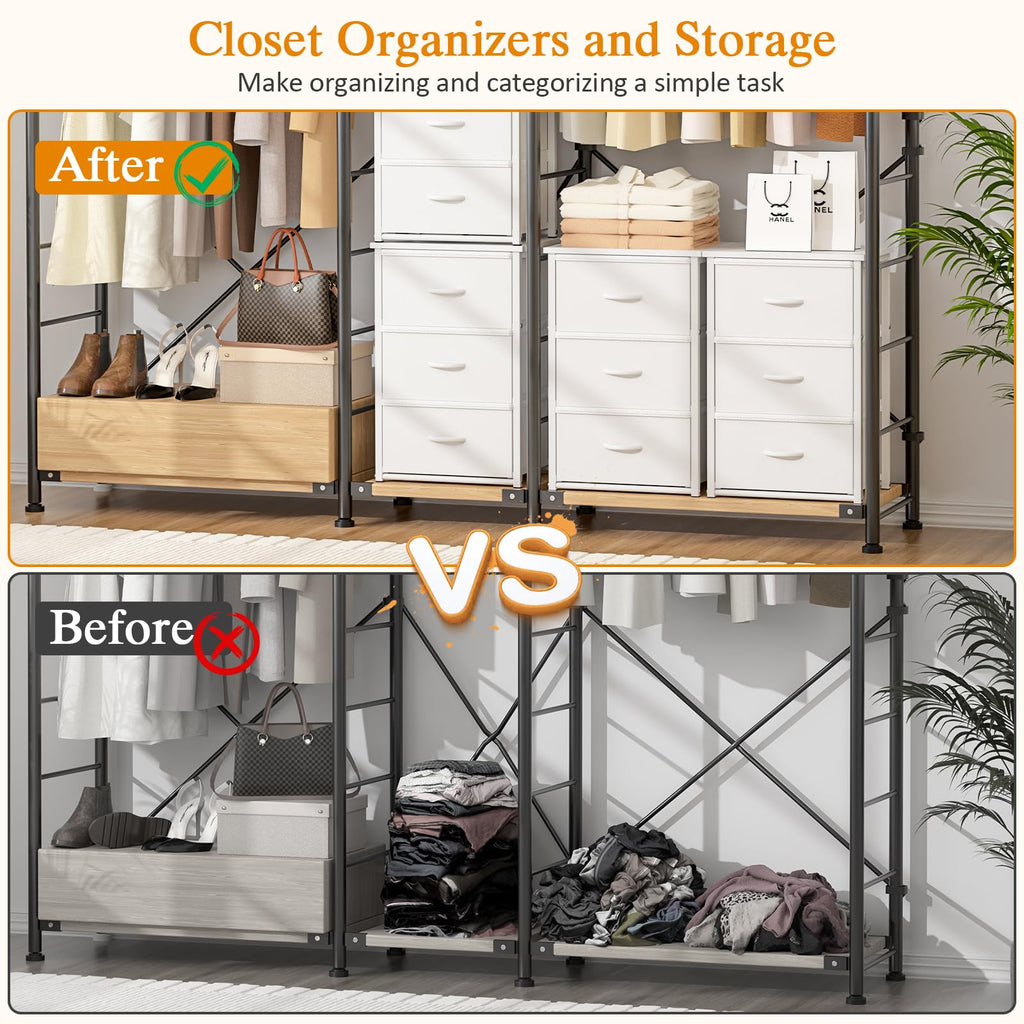 White 3 Drawer Stackable Storage Drawers W806611