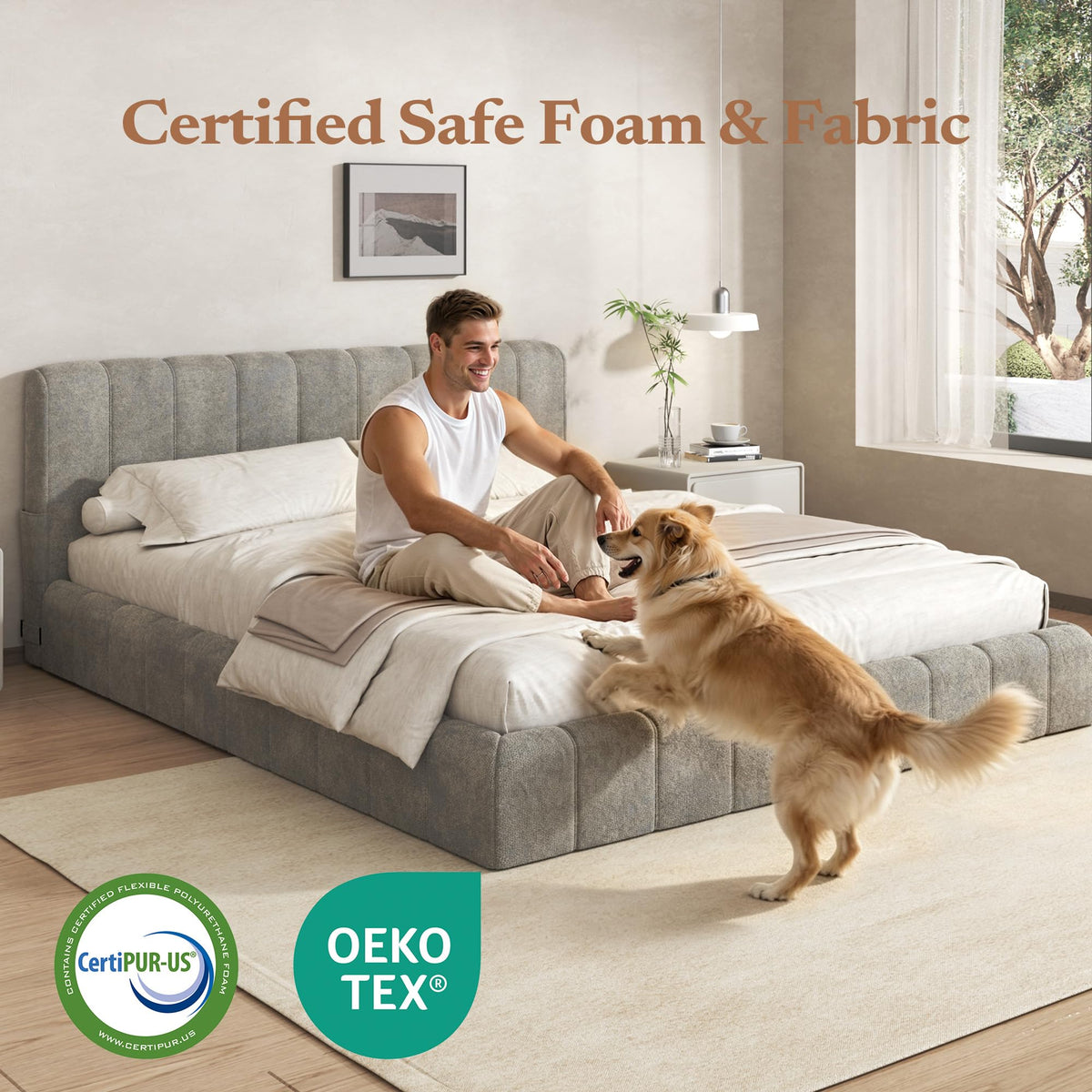 Queen Cloud Bed Frame G3677