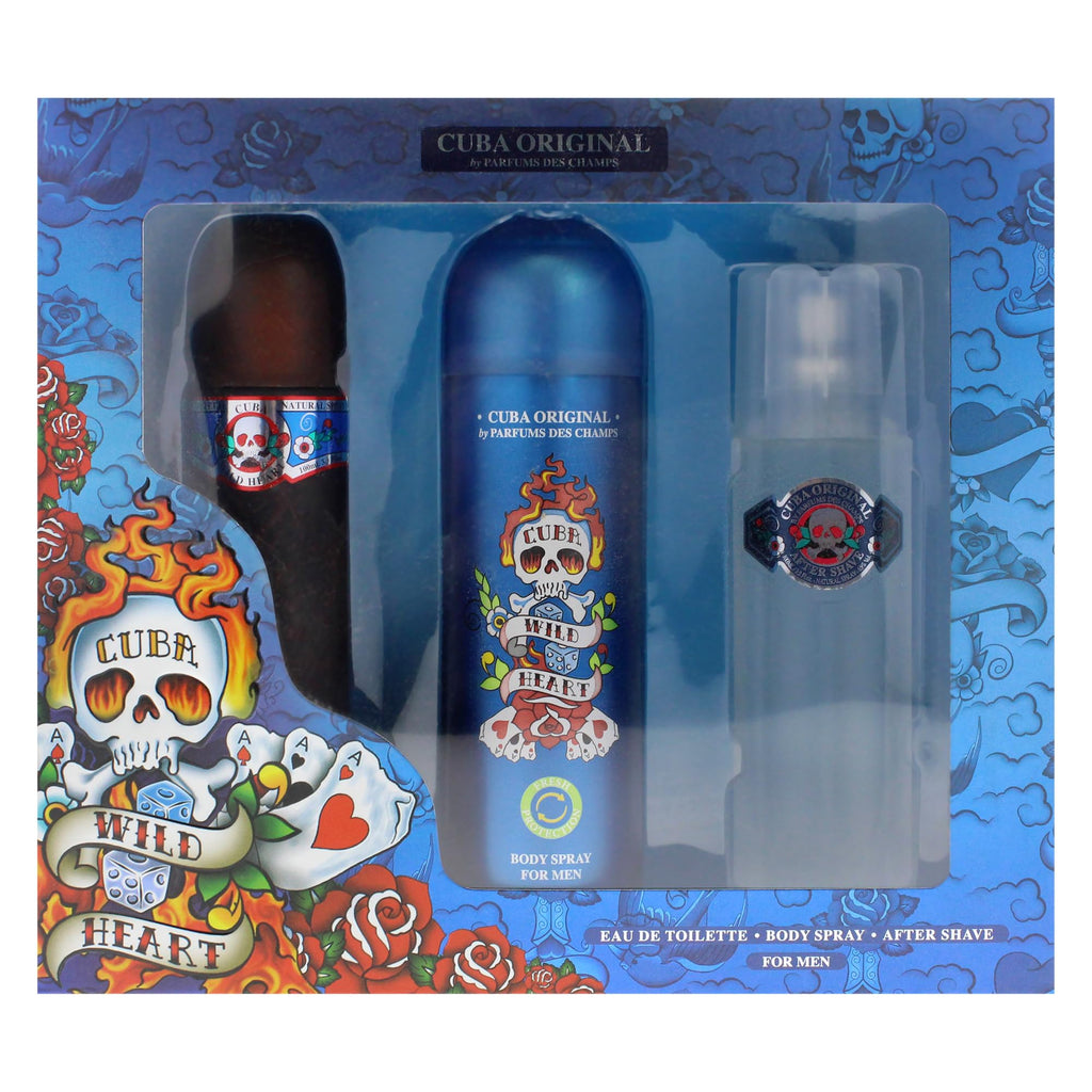 3 Pieces Eau de Toilette After Shave Body Spray Gift Set I25430