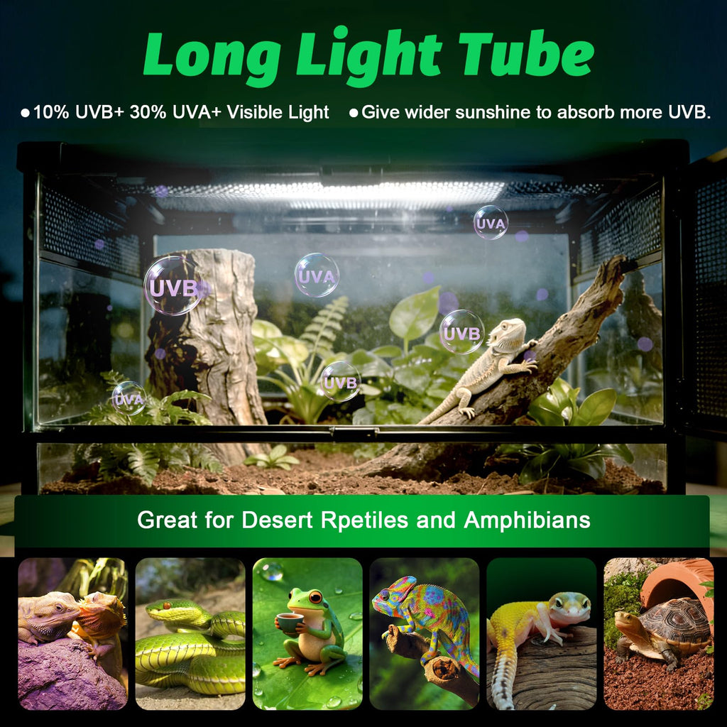 15W T8 UVB Reptile Light Fixture 18 Inch I89588