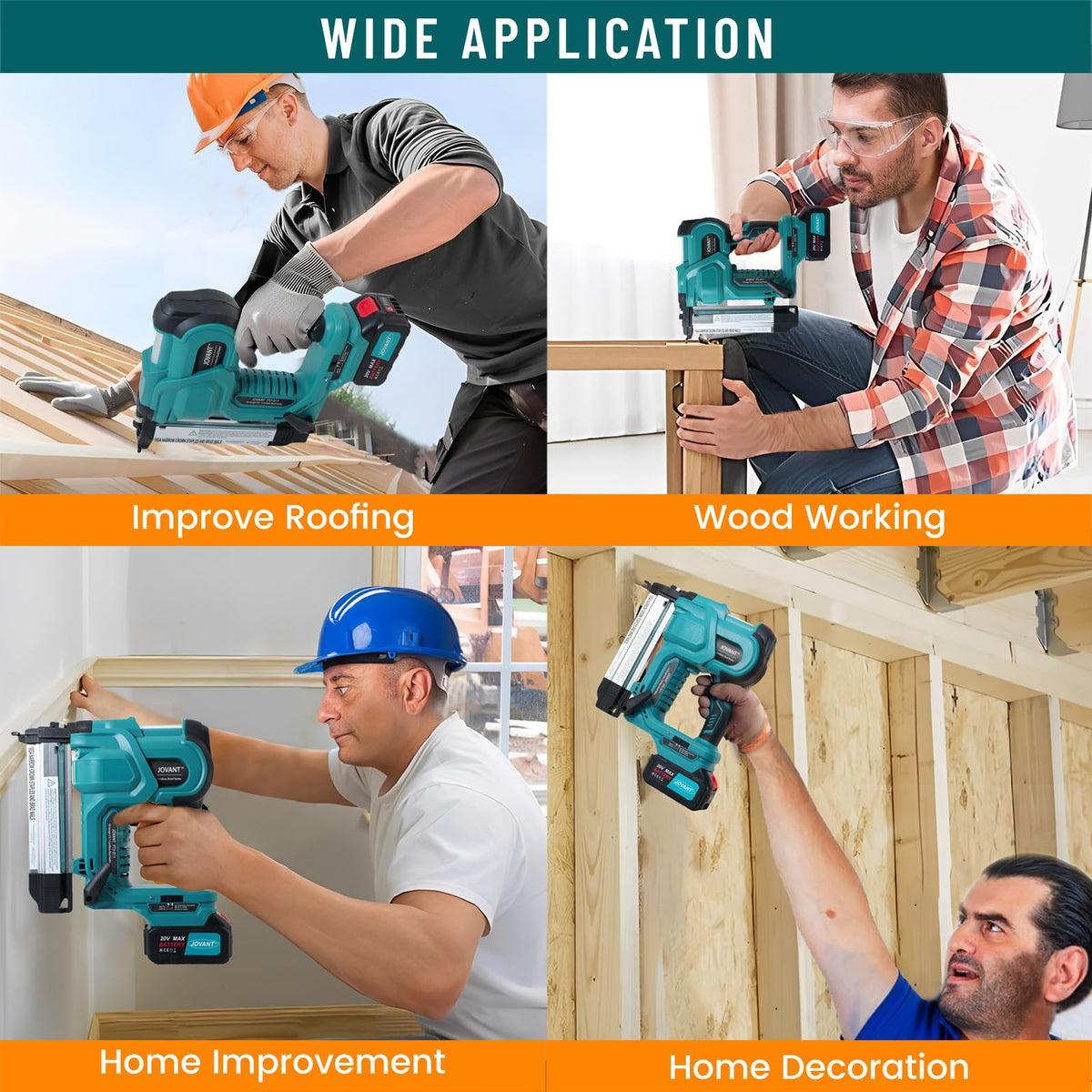 2 in 1 Cordless 18 Gauge Brad Nailer V3980
