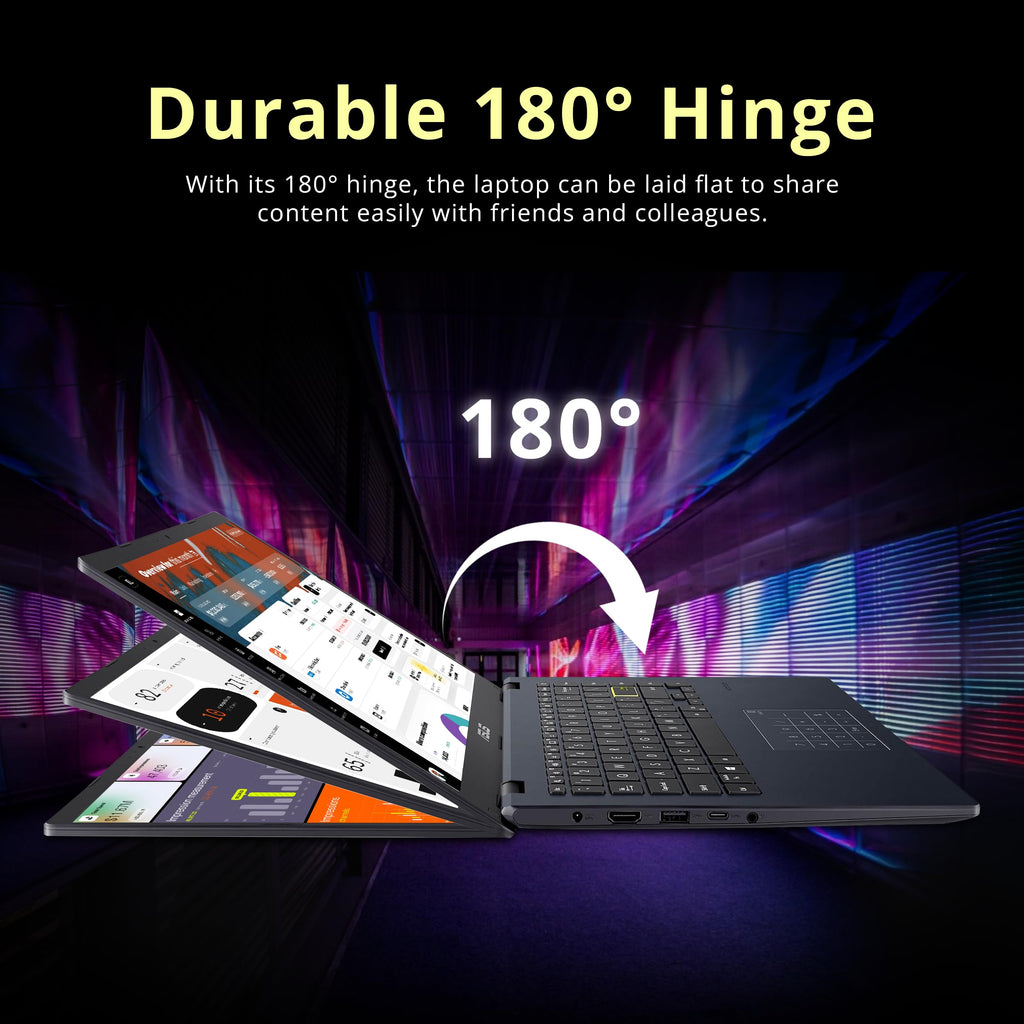 14" FHD Laptop, Intel Celeron N4500, 4GB RAM, 224GB Storage, Quiet Blue K333