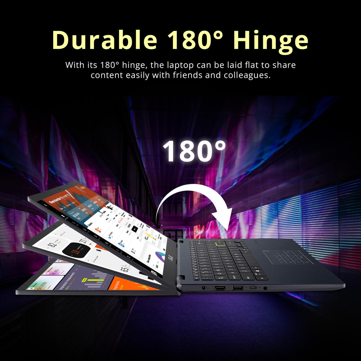14" FHD Laptop, Intel Celeron N4500, 4GB RAM, 224GB Storage, Quiet Blue K333