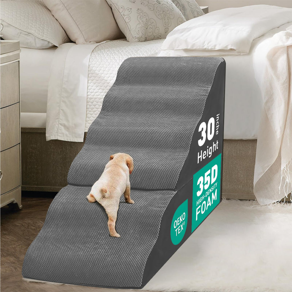 6-Step Grey Foam Dog Stairs T659976