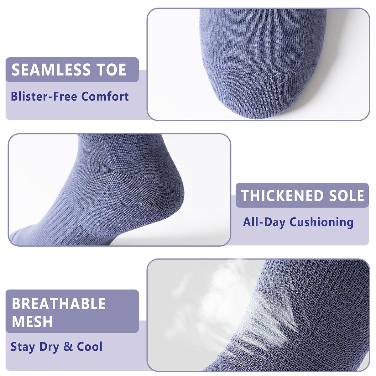 Viscose from Bamboo Crew Socks, 3 Pairs N363