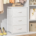 White 3 Drawer Stackable Storage Drawers W806611