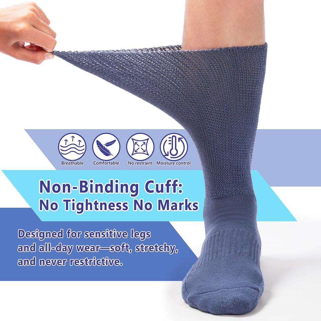 Viscose from Bamboo Crew Socks, 3 Pairs N363