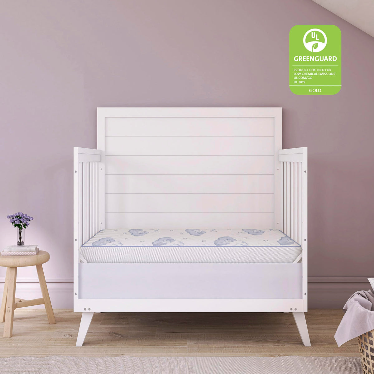 2-in-1 Breathable Inner Spring Portable Crib Mattress Z88842