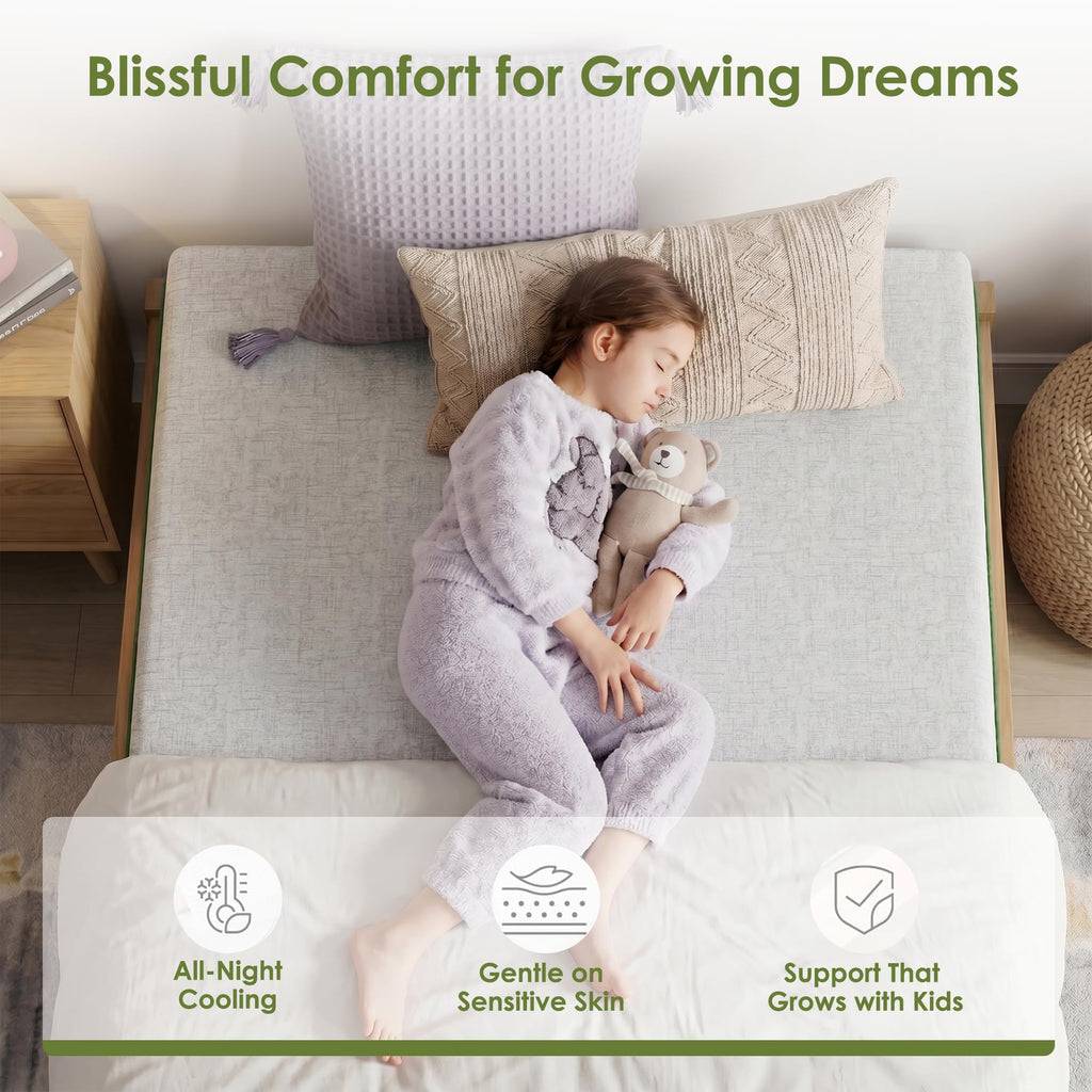 6 Inch Twin Size Cooling Gel Memory Foam Mattress U242663
