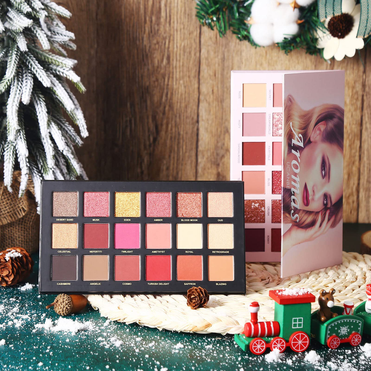 Nude Eyeshadow Palette Makeup Set, Matte Shimmer Glitter Pressed Pearl W40764