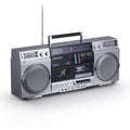 Retro Boombox CD Player with Cassette Recording, Bluetooth, FM/AM Radio, USB/SD/AUX Inputs, Dual 40W Speakers F837094
