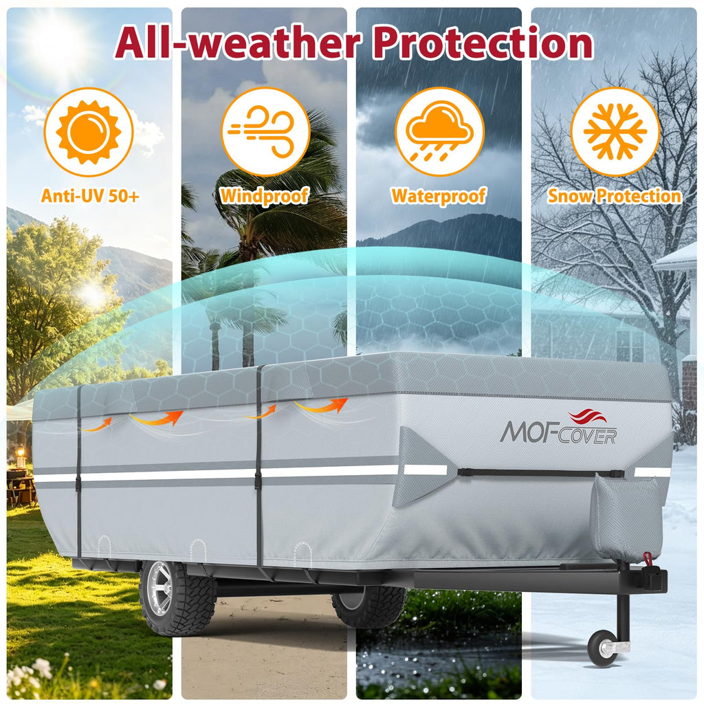 9 Layers Rip-Stop 14-16ft Pop Up Camper Cover E892069