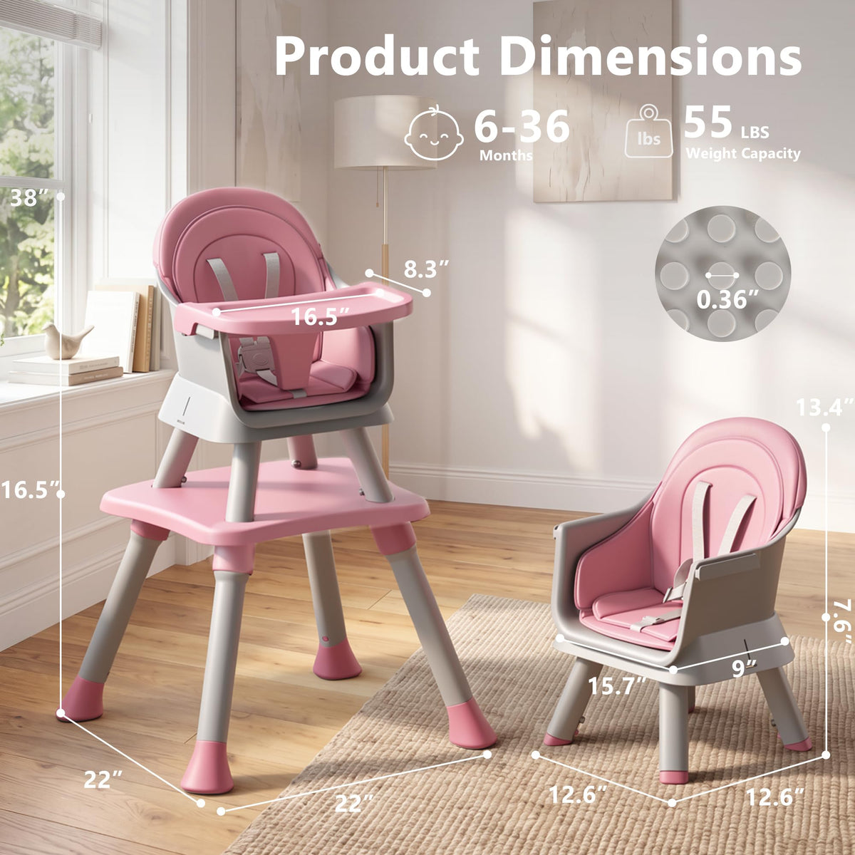 8 in 1 Baby High Chair O621541