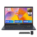 14" FHD Laptop, Intel Celeron N4500, 4GB RAM, 224GB Storage, Quiet Blue K333