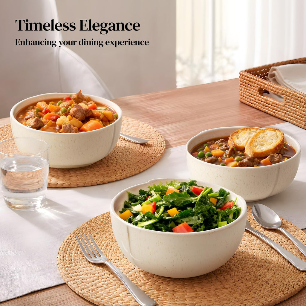 32 OZ Ceramic Soup Bowls Set of 4 Z526673