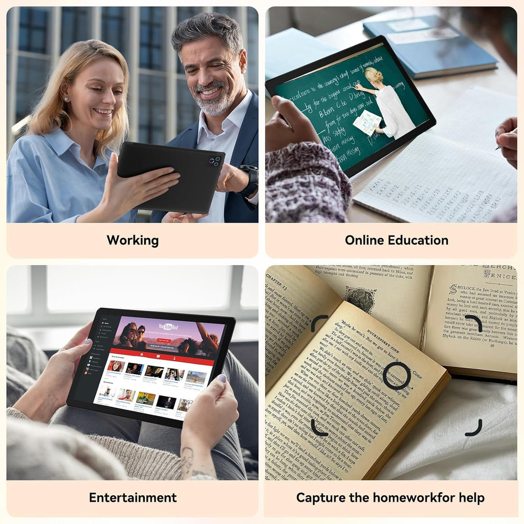 10.1" Android 16 Tablet Octa-core 36GB+128GB Dual Camera H542
