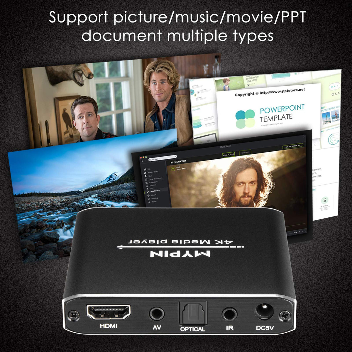 4K Media Player with Remote Control I1755
