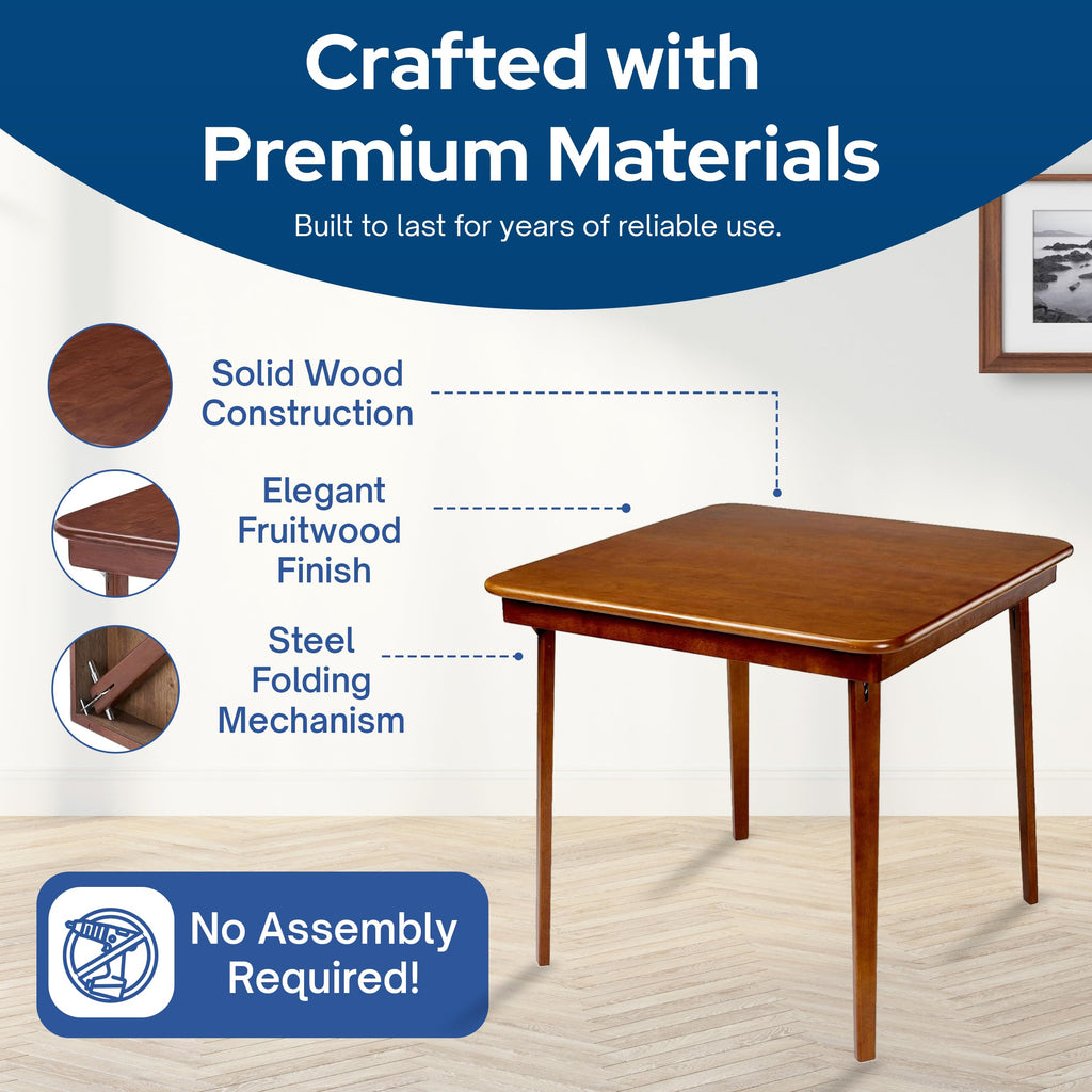 Fruitwood Wood Folding Table K81577