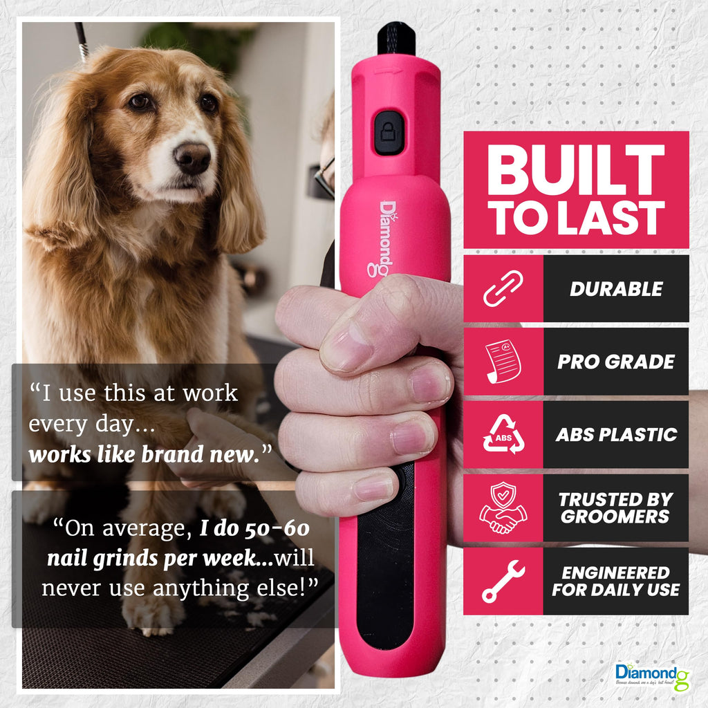 Pink Dog Nail Grinder with LED Light C63453
