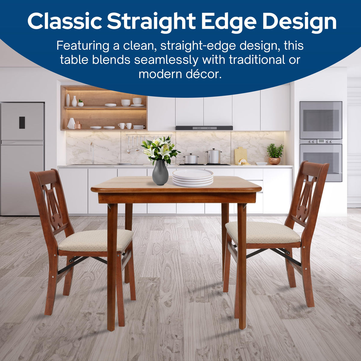 Fruitwood Wood Folding Table K81577
