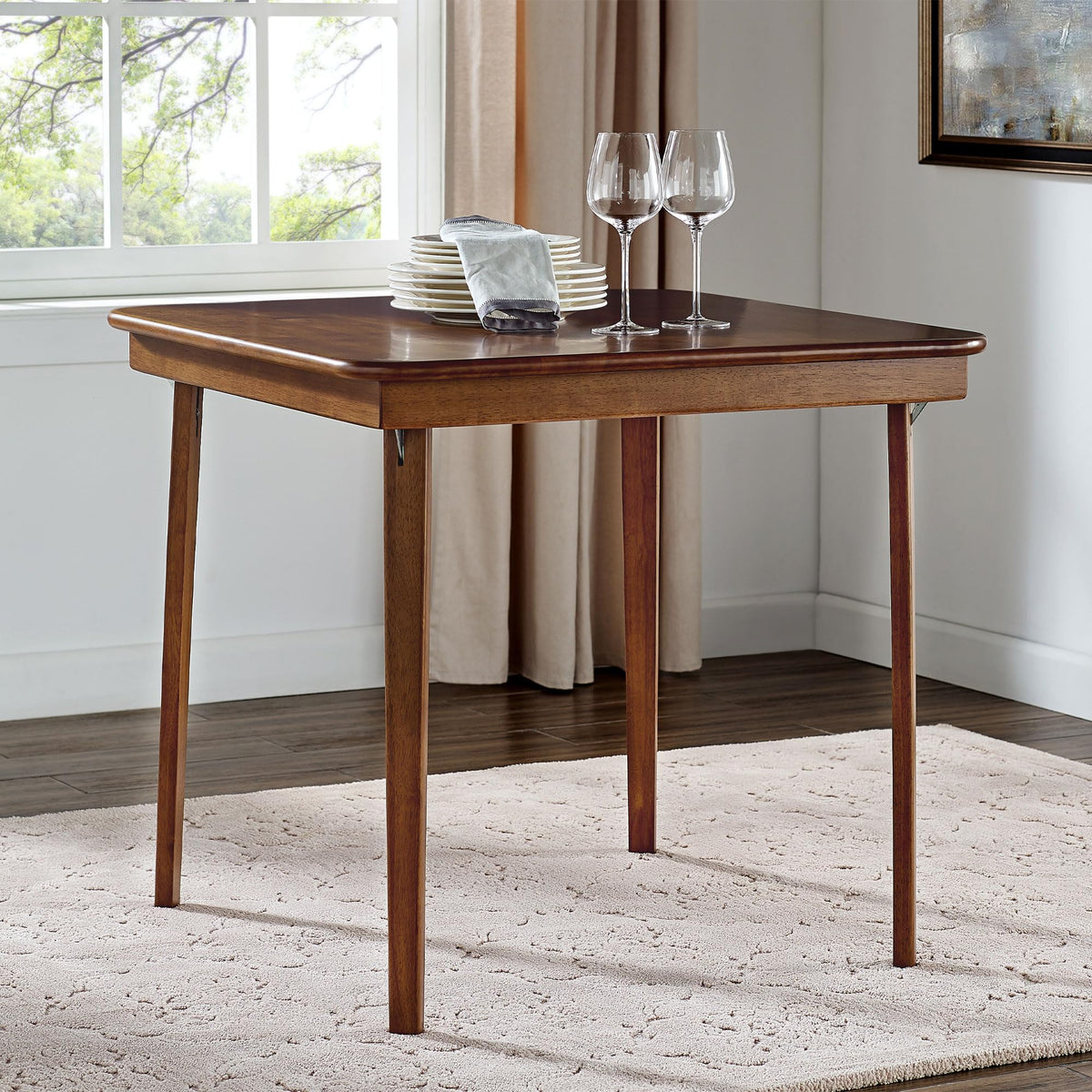 Fruitwood Wood Folding Table K81577